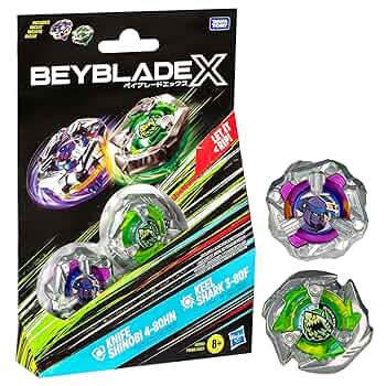 Amazon.com: BEYBLADE X Knife Shinobi 4-80HN and Keel Shark 3
